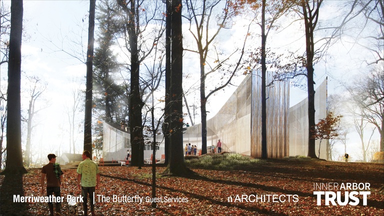 Architectural rendering of the Butterfly