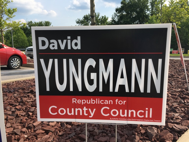 David Yungmann campaign sign, 2018 elections