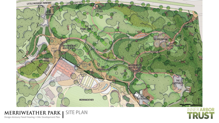 Site plan for Merriweather Park at Symphony Woods